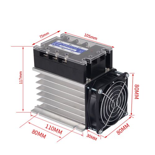 三相固态继电器工业级40/220//380v直流控交流大功率模块100/200a