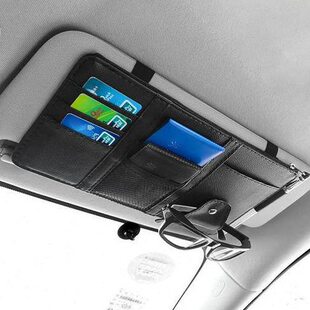 车载CD包多功能卡片车内用品夹置物碟片用包车汽车遮阳板收纳袋盒