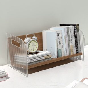 简约美观上子客厅小型书架桌面收纳架书杂物多功能书桌本置物架