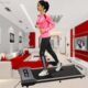 走步机家用款 女悦 平板型便携小鹰家用跑步机迷你折叠健身房式