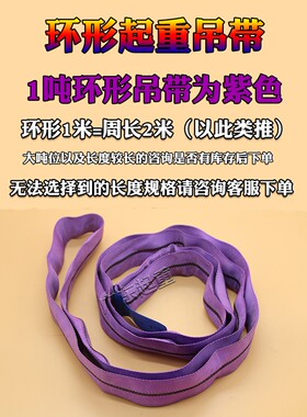 柔性吊装带8环形2圆形O型4尼龙吊绳1工业行车吊车起重吊带5吨6米3