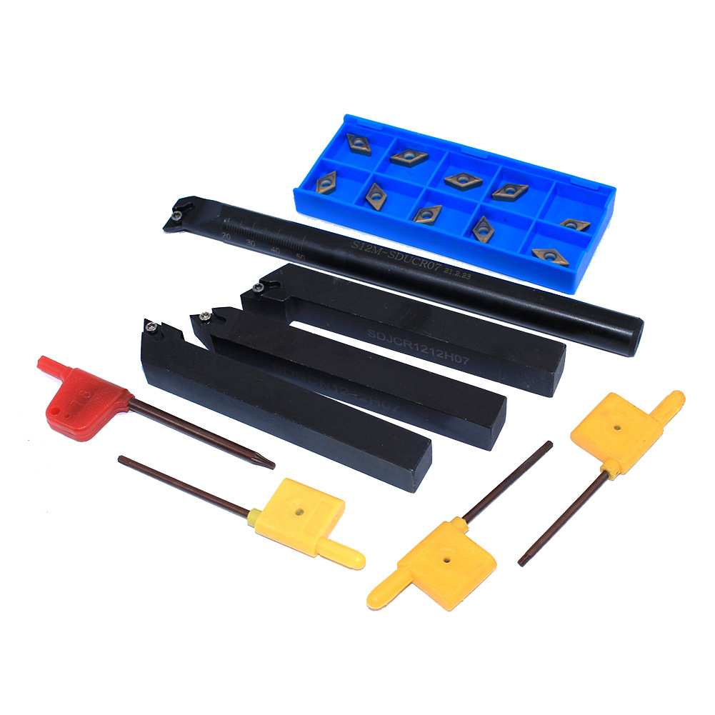 12mm，4组S10K-SDUCR/SDJCR/SDNCN/SDJCL+CCMT060204硬质合金刀片