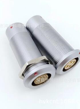 兼容雷莫航空插头SGA3B双通穿墙深度长款高精度连接器深圳工厂