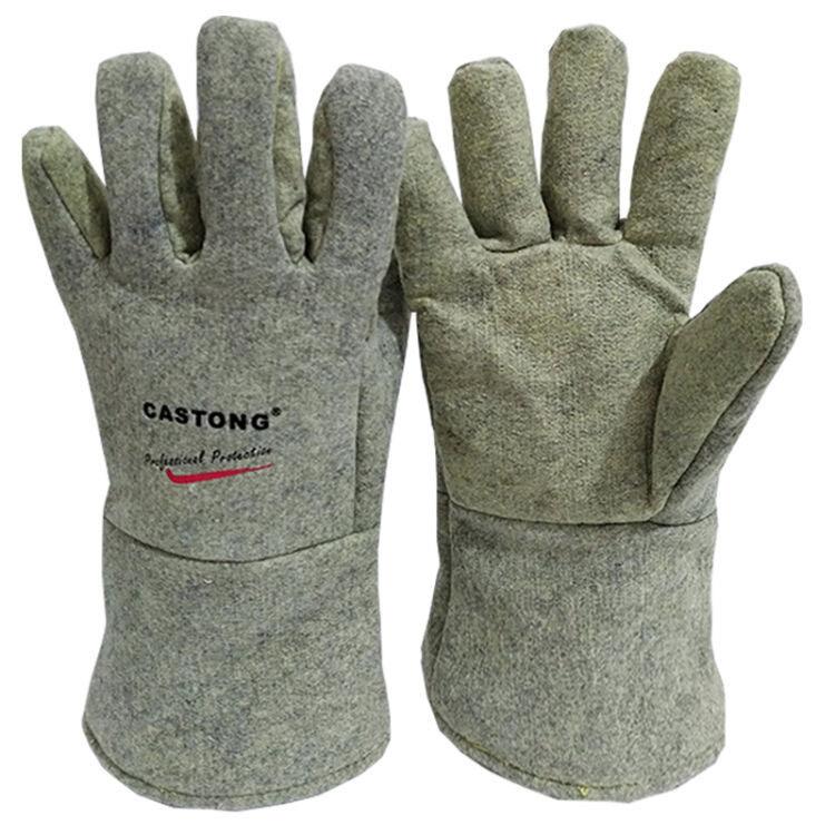 CASTONG卡司顿GEEE15-45耐高温手套500度GEEE15-34防烫五指阻燃