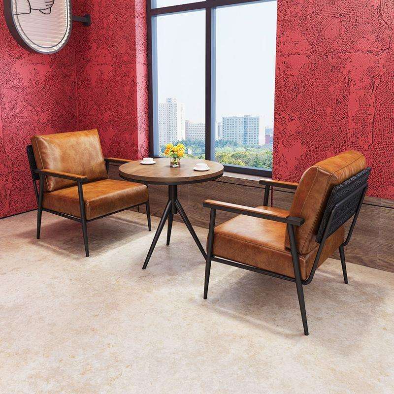 复古工业风咖啡厅沙发奶茶甜品店音乐餐吧西餐厅酒馆商用桌椅组合