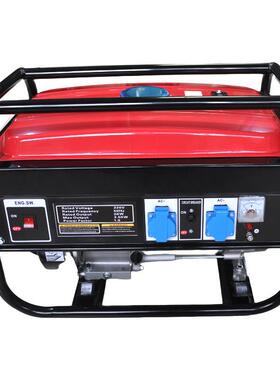 新款单相汽油发电机110V/220V小型便携户外露营应急发电机3/5kW