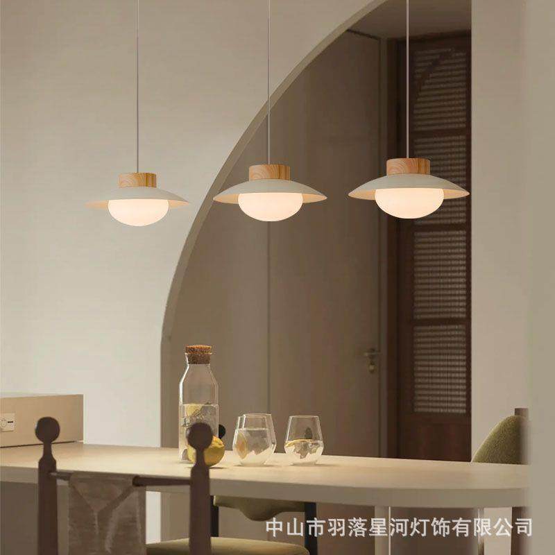 餐厅吊灯 餐桌岛台全光谱护眼原木风创意吧台设计师网红简约个性,家装灯饰光源,智能吊灯,淘宝优惠券,粉丝福利购,淘宝优惠卷