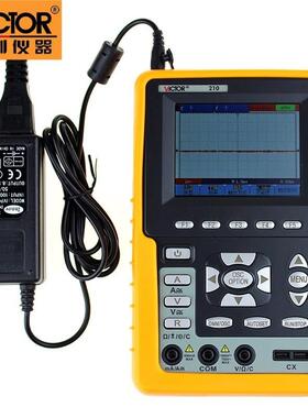 胜利 手持式示波表VC210 彩色示波器20MHZ带宽 单通道带电脑接口