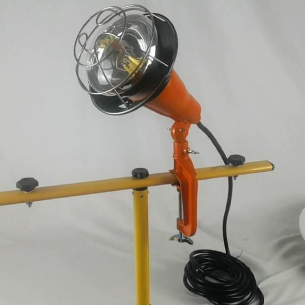 浙江韦德照明供应灯丝灯泡投光器18W夹具作业灯LED工地投射灯
