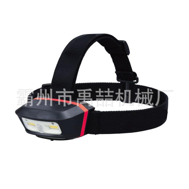 充电式头戴式防水智能头灯250流明可拆卸充电式LED感应头灯