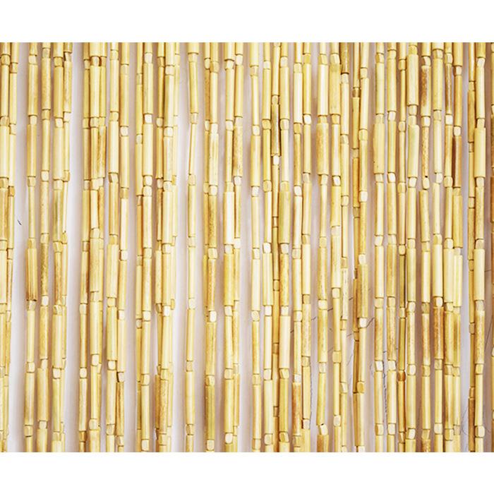 5ZV75ZV7竹天然竹节木珠帘木珠门帘成品 防蚊风水珠帘 竹子门