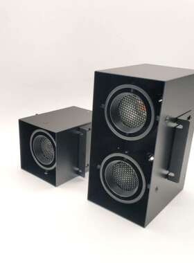 无边斗胆灯cob防炫目射灯方形蜂窝网防眩光led铝方通吊顶专用筒灯