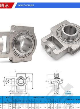SUCT ST 208 209 210 211 212 213 214 215不锈钢带座轴承304材质