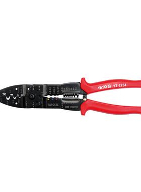 YATO/易尔拓多功能剥线钳剥线器压线剪切0.5-5.5mm2 YT-2254