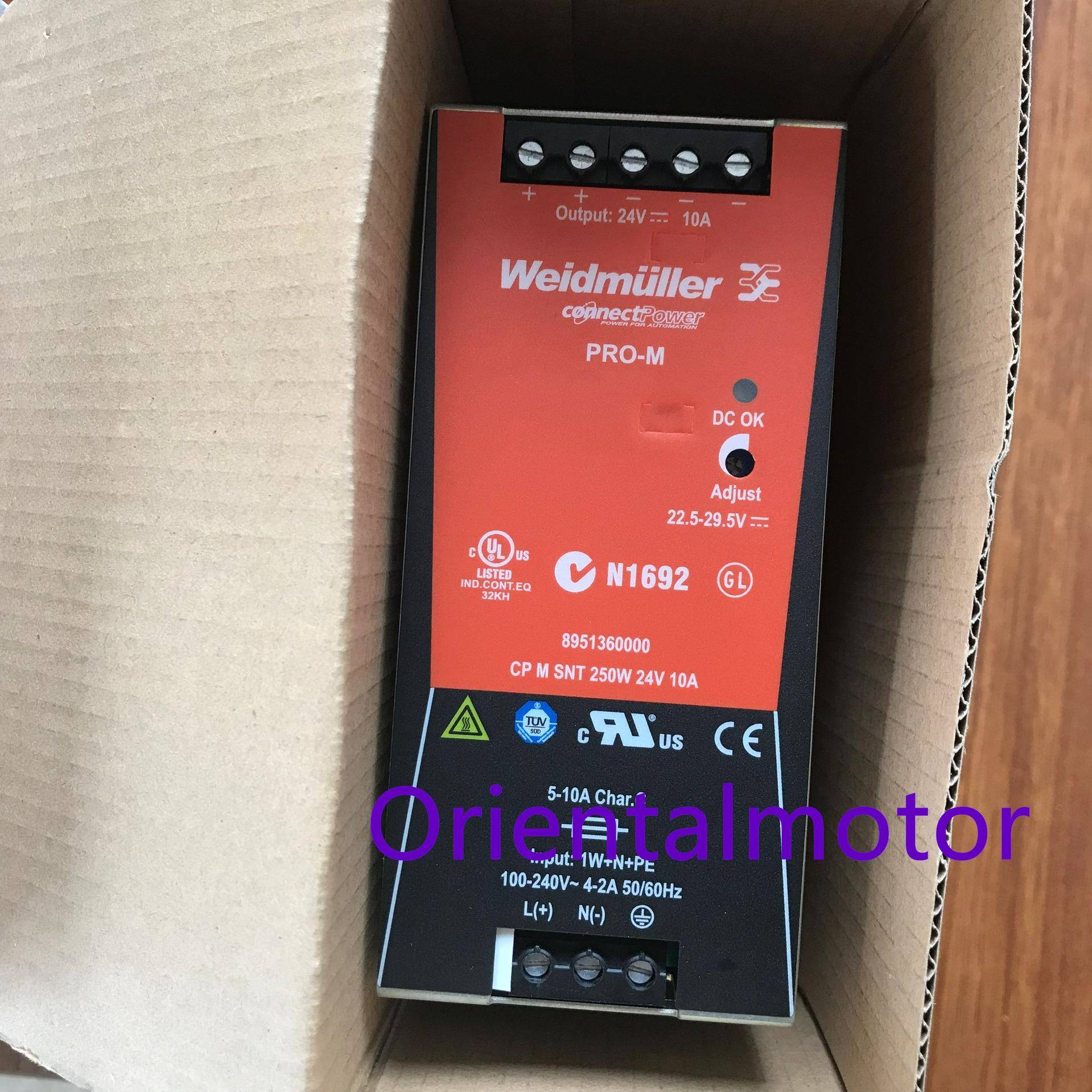 魏德米勒开关电源CP M SNT 250W 24V 10A 8951360000