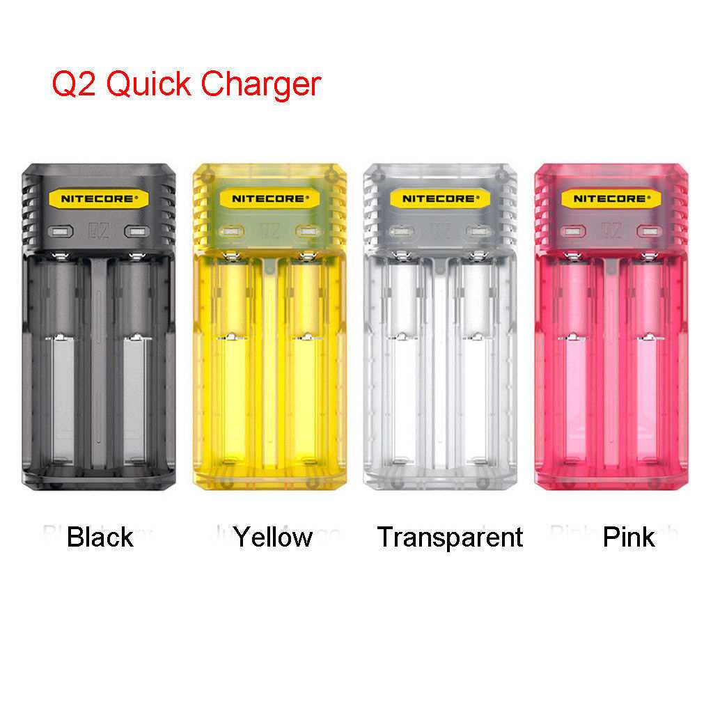 NITECORE奈特科尔 Q2 Q4 2A快充IMR电池18650 14500 双槽充电器