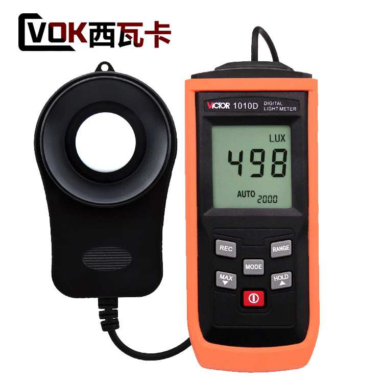 高精度照度仪光亮度测试VC1010C/VC1010D 数字照度计