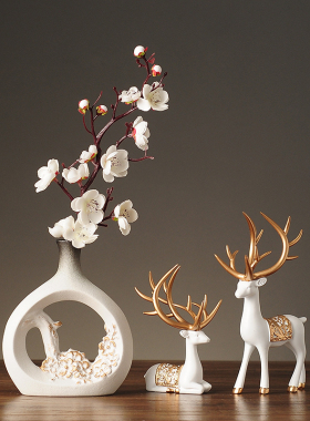 新中式摆件酒柜家居装饰品客厅家装软装工艺品电视柜Y摆设小创意