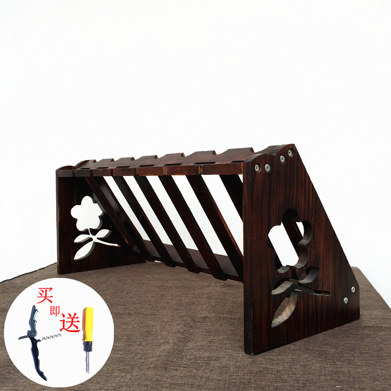 红酒架摆件实h木红酒杯架酒柜展示架家用高脚杯架倒挂欧式葡萄酒