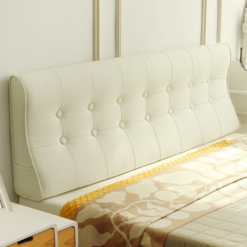 新款航空皮生态双S护腰型t专利产品无床头榻榻米床头靠垫靠背软包