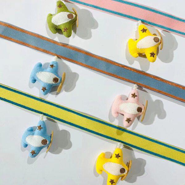 窗帘装饰花新款帘可爱卧室饰品穗边小飞机配件吊卡通头儿童房韩式