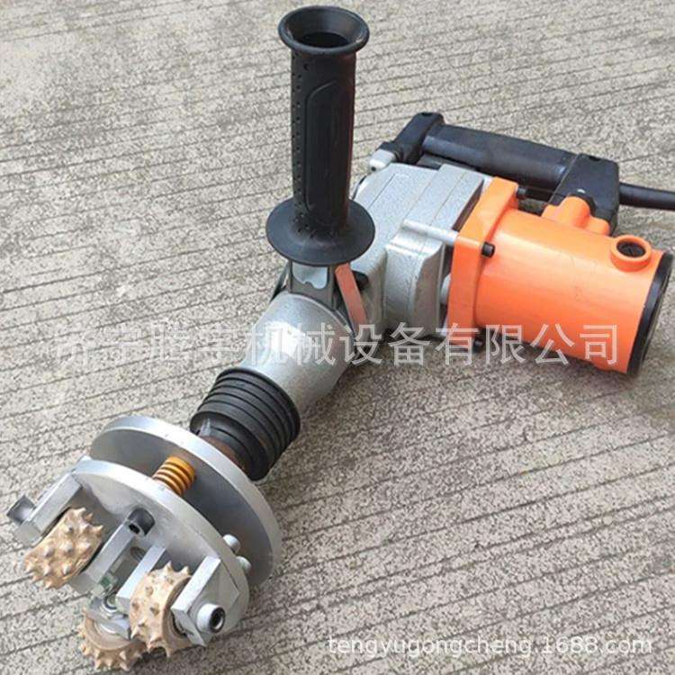 电动凿毛机 手持式混凝土路桥大坝隧道石材荔枝打凿毛头机