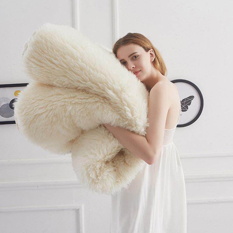 澳洲羊毛床垫冬天保暖加厚学生软垫家用床席款防滑褥子1.8m