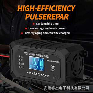 12V15A24V8A磷酸铁锂铅酸 12v充电器 汽车电瓶充电器 电池充电器