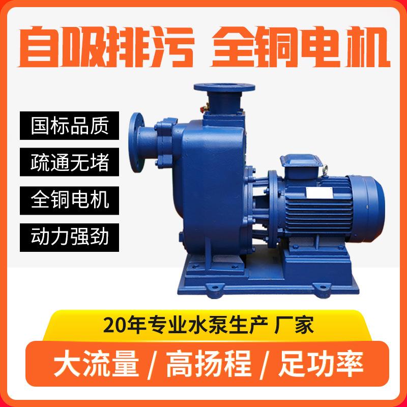 65ZW20-20-3污泥回流泵自吸污水泵卧式废水泵自吸式排污泵