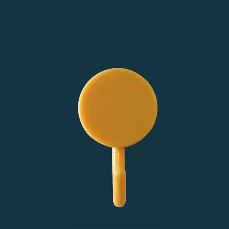 糖果色门后挂钩北欧风圆形小挂钩免打孔I强力粘钩免钉塑料迷你挂