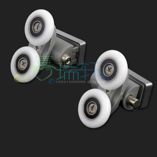 上推拉型滚轮下摇摆吊轮淋浴房玻璃移门双轮老式浴室门圆滑轮弧小