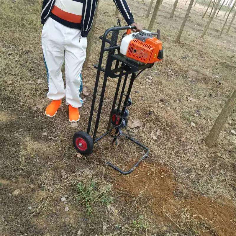 钻地打洞机手推车地钻挖坑机大功率栽树挖坑神器