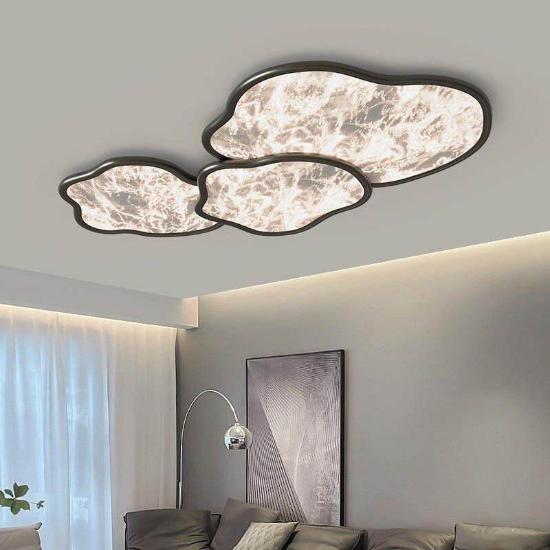 吸顶灯2025新款客厅主灯意式轻奢感云朵灯饰中山灯具大厅大灯