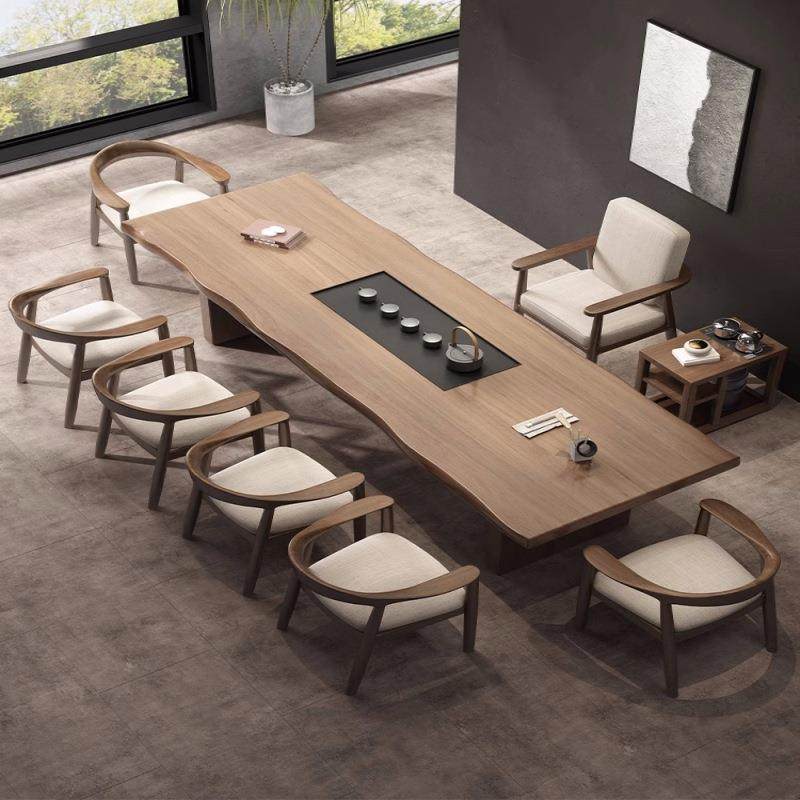 新中式轻奢家用茶台大板桌茶盘一体泡茶桌椅组合现代简约实木茶桌,鲜花速递/花卉仿真/绿植园艺,割草机/草坪机,淘宝优惠券,粉丝福利购,淘宝优惠卷