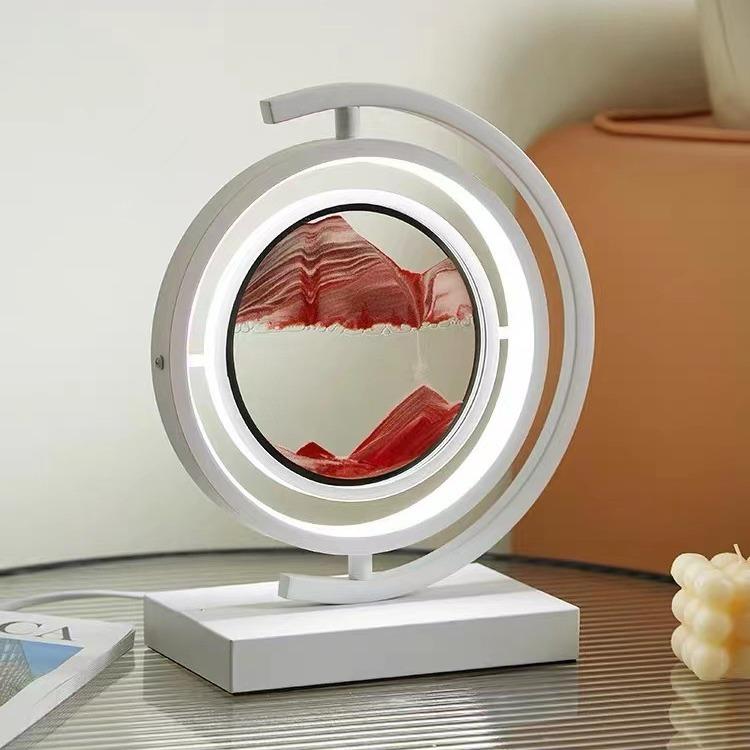 办公室桌面创意解压动态流沙画摆件液体沙漏艺术感客厅装饰品家居