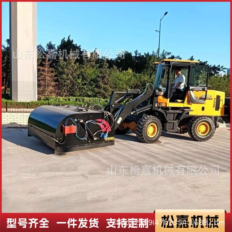 全封闭驾驶式扫地车市政环卫泥土清扫大型装载机改装可拆卸扫地机