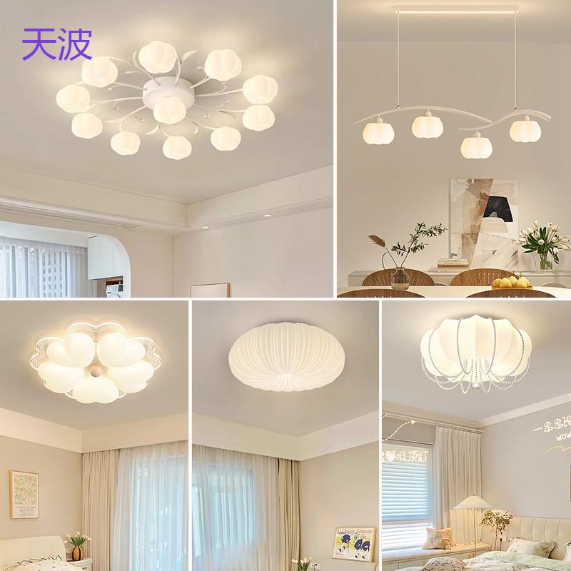 Rtd客厅灯简约现代大气创意新款灯奶油风吸顶灯卧室灯餐厅灯中山