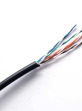 厂家 8芯网络线 带屏蔽全铜黑色会议话筒网络线0.05标称截面