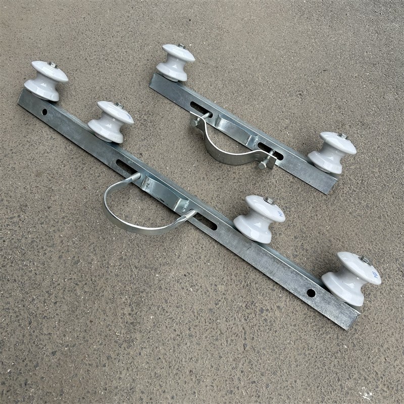 绝缘瓷瓶水泥杆横担二线横担路灯线横F担电线杆横担U型抱箍3号瓷