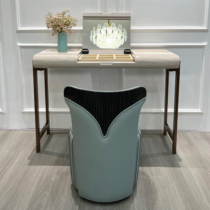 意式简约现代实木化妆台轻奢整装一体化妆桌卧室梳妆台梳妆凳组合