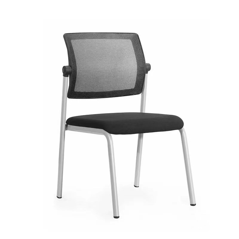 可折叠办公椅商务会议椅培训椅办公室椅子网椅四脚V固定无扶手动