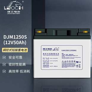 LEOCH理士蓄电池12V50Ah免维护铅酸蓄电池UPS不间断电源DJM 1250S