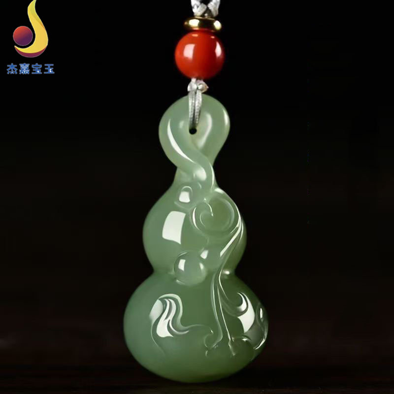 【福禄寿】天然和田葫芦吊坠白玉挂件玉佩单坠玉坠女坠子玉器挂坠