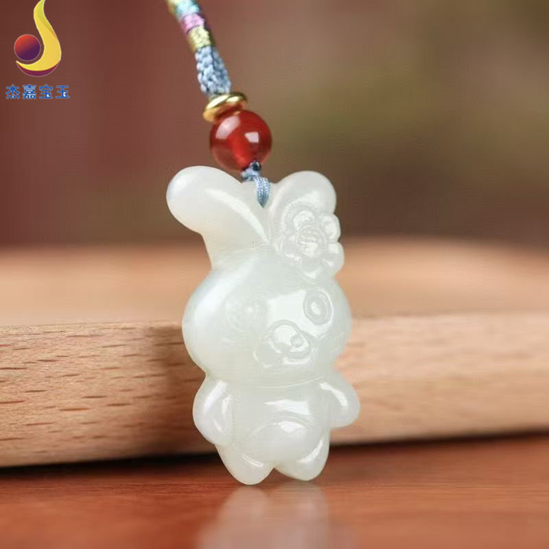 【祝福】和田玉玉石十二生肖鼠牛虎兔龙蛇马羊猴鸡狗猪吊坠带证书
