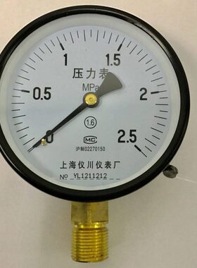 . 0 径仪2.5公斤x1直0 川mm~螺纹25 Y- 50压力表压力1010 m20mpa