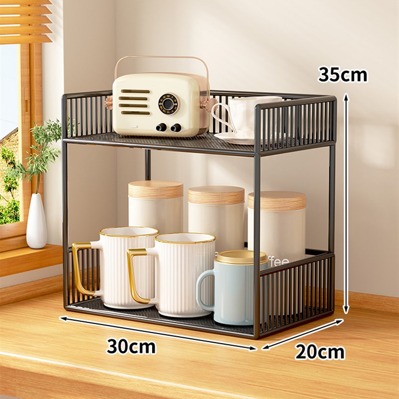 杯架杯子收纳置物架桌面水杯茶杯放咖啡杯整M理架子家用客厅茶水