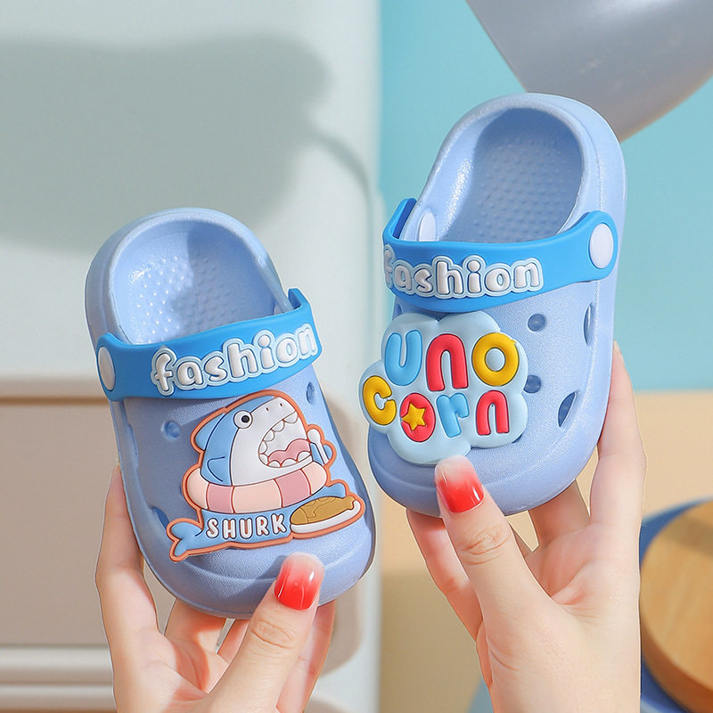 儿童洞洞鞋夏季室内外出防滑女孩男童凉拖鞋宝宝婴儿软底透气拖鞋