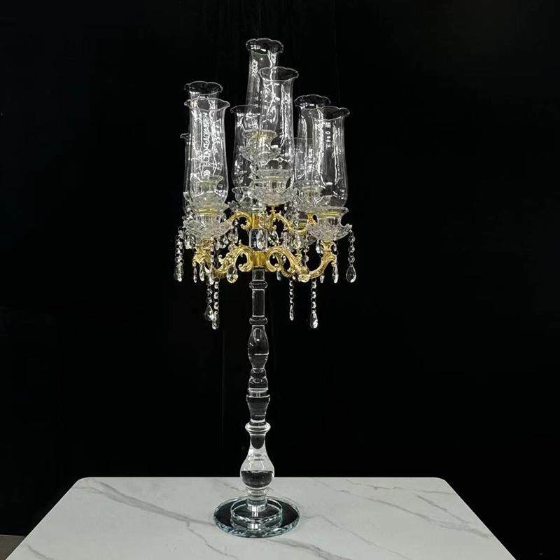 婚礼专用路引水晶蜡烛台酥油灯烛光晚餐复古摆件婚礼布置用品现货