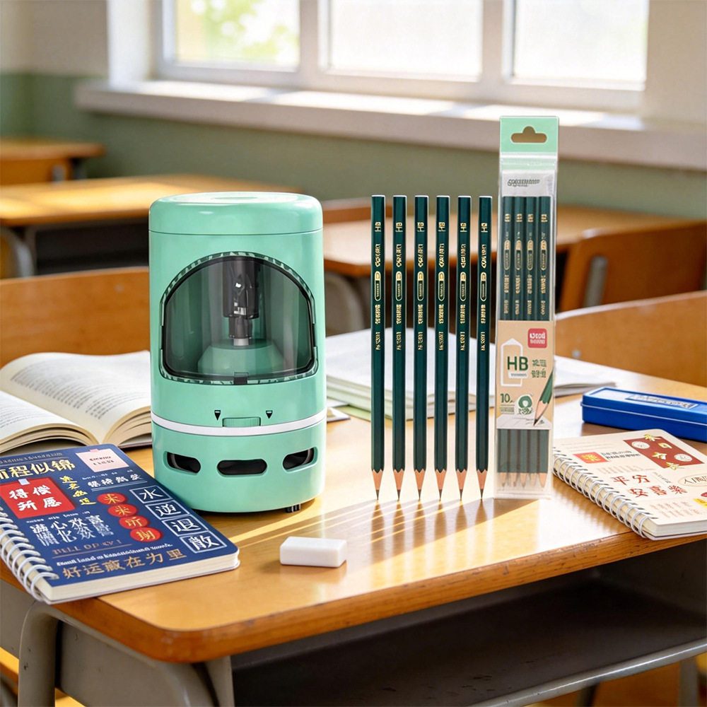 文具组合礼计时器削笔器桌面吸尘器学生办公桌面清洁收纳套装