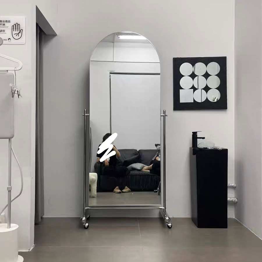 服装店带轮可移动显瘦穿衣镜舞蹈镜网红显瘦试衣镜好物匣子专